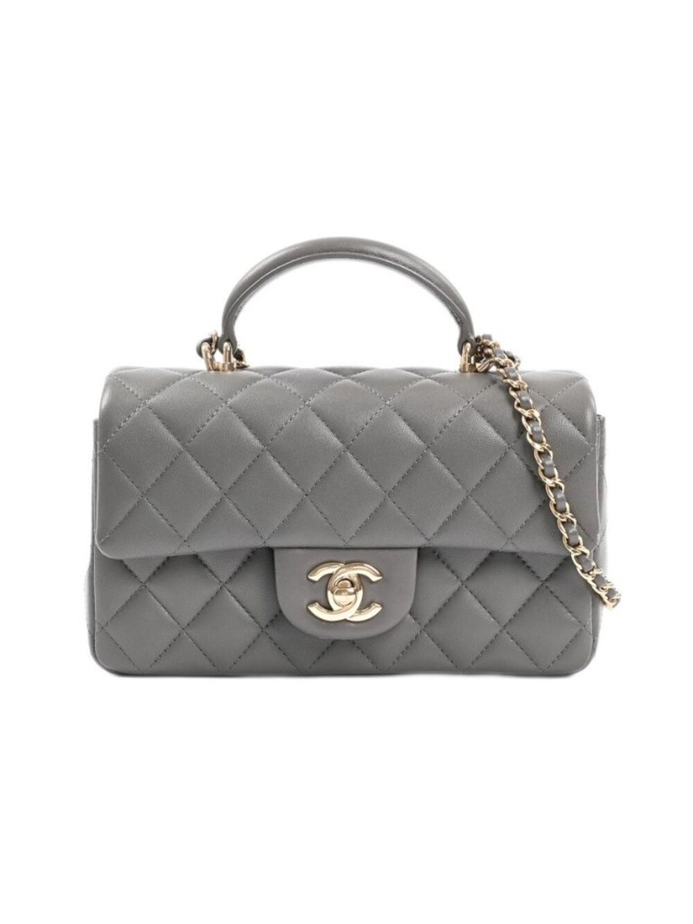 Chanel Handbag Top Handle Mini Flap Bag